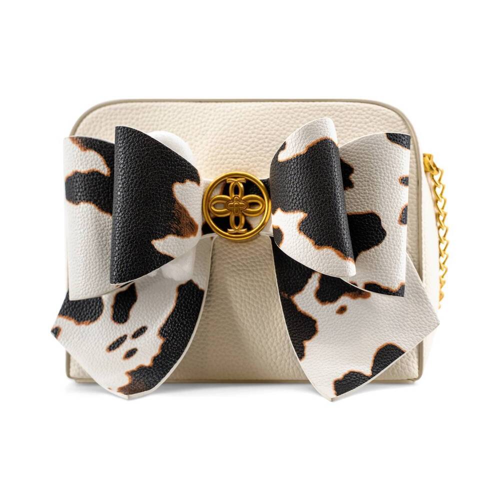 NEW LIKE DREAMS women's moo bow mini crossbody bag in ivory
